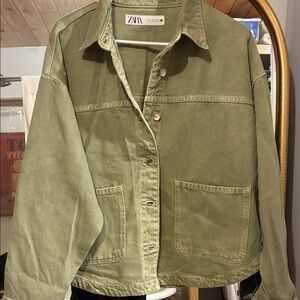 Zara Women's Khaki Utility Jacket